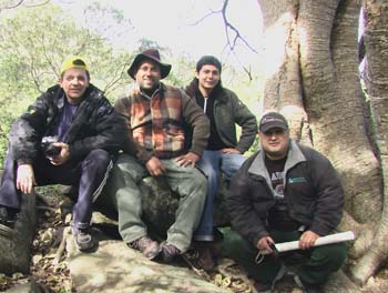Grupo de exploracion ILW_Adolfo Lird, Jose Riquelme. Ariel Ruiz, Mario Pertile
